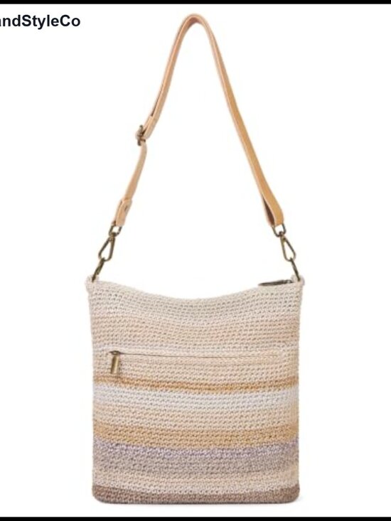 Handbags - Handmade Crochet Woven Crossbody Purse for Women Boho Beach Bag Anti-Theft